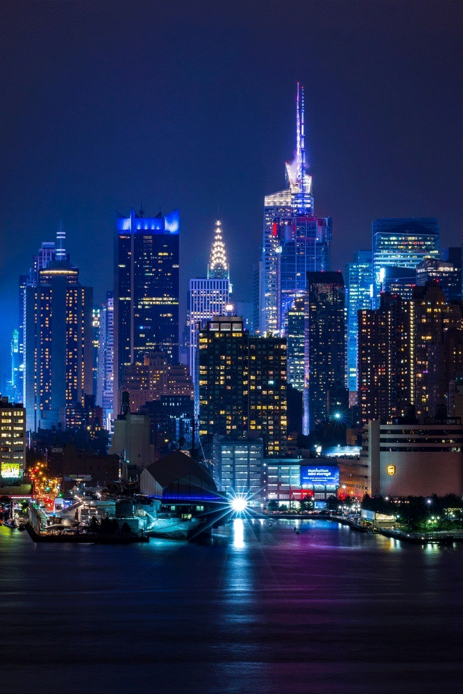 Manhattan Night Poster